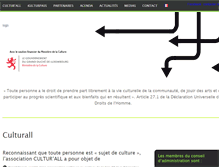Tablet Screenshot of culturall.lu